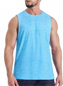 Nueva Camiseta sin Mangas para Hombre, Color Degradado, Cuello Redondo, Tejida, de Secado Rápido, Deportiva, para Gimnasio - Product Image 6