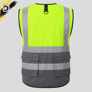 Chaleco de Seguridad para Trabajo, Tela Ligera, Ajuste Cómodo, para Construcción, Trabajos en Carretera, Tareas al Aire Libre y Uso Diario - Product Image 3