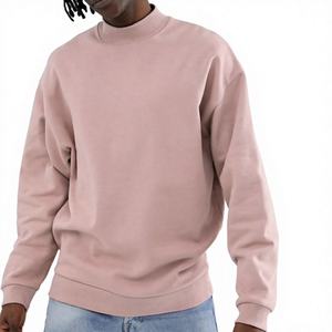 Sweat-shirt en molleton de coton épais à col rond, style streetwear décontracté, poche surdimensionnée, écologique, 240g, vêtements personnalisés - Product Image 5