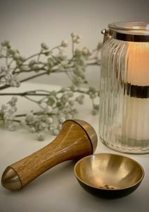 <b>Wooden</b> Kansa Wand Back <b>Foot</b> Head <b>Massager</b> Modern Handheld Massage Tool Eco-Friendly Durable for Body Pressure <b>Foot</b> Therapy Head - Product Image 2