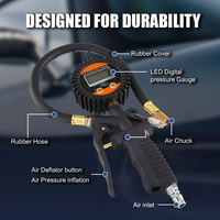Gonfleur-dégonfleur de pneus numérique avec jauge, écran LCD rétroéclairé, matériau plastique, haute précision 0,02 PSI, pour voitures, motos, vélos, pneus