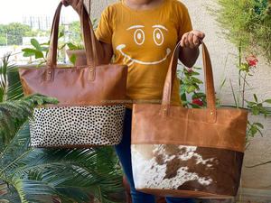 Bolso de mano de diseñador de cuero de vaca genuino de gran capacidad de lujo de alta calidad para bolsos de hombro de moda de grano completo de lujo para mujer - Product Image 3