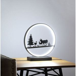 Lampe de table LED noire Deer Family de 12,75 po - Product Image 4