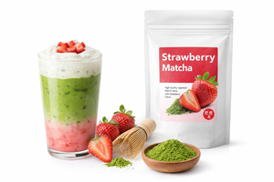Té verde matcha con sabor a frutas, té instantáneo en polvo, Japón UJI, 1 año de duración, orgánico - Product Image 5