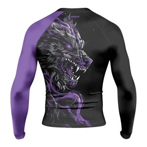 Wholesale Custom Unisex Rashguard UPF 50 Sublimation UV Protection Body Fit Compression Polyester OEM Factory Made OEM Wholesale - Product Image 6