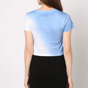 Camiseta Corta para Mujer, Material de Marca Pura, Cómoda, Estilo Urbano para Verano, Venta en Línea - Product Image 3