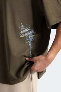 Camiseta Oversize de Algodón Pesado para Hombre, Estilo Urbano, Ajuste Holgado, Lisa, Proveedor de Impresión Personalizada - Product Image 2