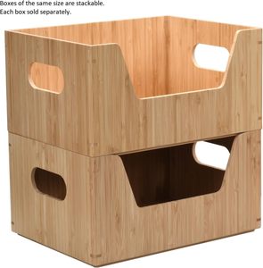 Best Price Modern Bamboo Storage Box Multi-Purpose <b>Kitchen</b> & <b>Pantry</b> Simple Organizer Eco-Friendly Food Shelf Drawer Sundries. - Product Image 4