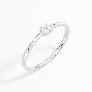 Moissanite 0,08 CTW Anillo de compromiso solitario con corte de cojín en plata de ley 925 para venta al por mayor a granel - Product Image 4