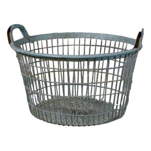 Linea Exports Inc Metal Wire <b>Storage</b> <b>Basket</b> <b>Rectangle</b> With Handle Rustic Style Multi Purpose Neatening Organizer - Product Image 5