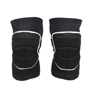 Genouillères personnalisées en EVA rembourrées avec bordure noire et blanche, pour le volley-ball et le basketball, protection contre les chocs, genouillères élastiques - Product Image 1