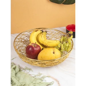Attractive Black Iron <b>Wire</b> Fruit <b>Basket</b> Geometric Metal Bread Bowl Decorative <b>Storage</b> <b>For</b> Kitchen & Dining Kitchen Home Use - Product Image 6