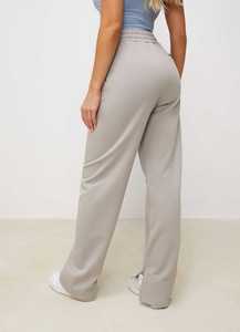 Conjunto Deportivo de Invierno para Mujer, de Alta Calidad, con Forro Polar, Secado Rápido, Cintura Elástica, Gris, Poliéster/Algodón, Sudadera con Capucha y Pantalones Jogger, Ropa Deportiva Urbana - Product Image 2
