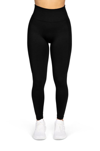Leggings de yoga décontractés en coton pour femmes, multicolores, unis, doux, longueur cheville, coupe ajustée basique, pour le quotidien et la détente, personnalisables, vente en gros - Product Image 3