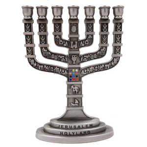 Candelabro de 7 luces de latón decorativo para el hogar europeo Decoración de Navidad de mesa - Product Image 1