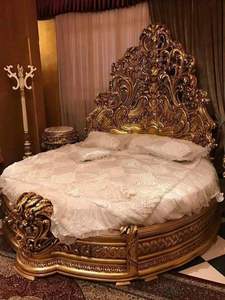 Ensemble de meubles de chambre à coucher Royal Regency faits à la main, ensemble de lit en bois brun personnalisé, lits king size élégants sculptés à la main, Nouvelle-Zélande - Product Image 5