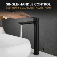 Robinet de lavabo classique en or brossé, mitigeur de salle de bain, robinet de lavabo à poignée unique, monotrou, pour la vente en gros