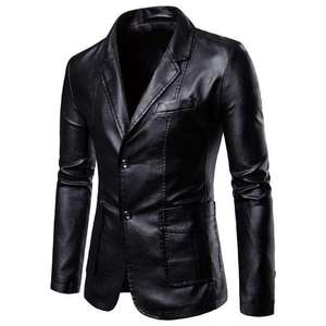 SMART SHINE ENTERPRISES Men <b>Winter</b> Premium <b>Leather</b> <b>Jacket</b> Soft Durable Comfortable Classic Full Zip Casual Fashion Breathable - Product Image 1