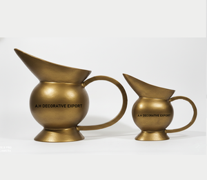 Vases en aluminium modernes |   Jugs à fleurs brillantes de luxe |   Décoration de table de mariage écologique de haute qualité pour la maison - Product Image 1