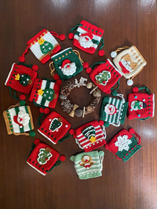 Bolsas de Regalo de Ganchillo Navideñas Viettok, Bolsitas Hechas a Mano, Adornos Navideños Colgantes, Empaque con Logotipo Personalizado, Hanói - Product Image 3