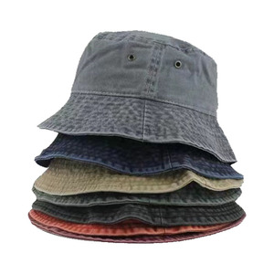 Wholesale Custom Logo Washed Cotton Bucket <b>Hats</b> Packable Summer Outdoor Cap Travel Beach <b>Sun</b> <b>Hat</b> Plain Colors <b>for</b> <b>Men</b> Women - Product Image 2
