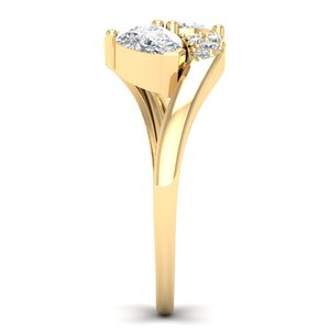 REYES Luxury <b>925</b> Sterling <b>Silver</b> 1.64 Carat Pear Cut Moissanite <b>Ring</b> For Women Wedding and Engagement Gift Fine Jewelry - Product Image 3