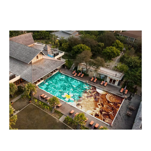 กระเบื้องปูสระว่ายน้ำซีรีส์เปลือกหอยหรูหราสำหรับโรงเรียนและวิลล่า เนื้อสัมผัสแข็งแรงเป็นประกาย ทนกรด กันลื่น สำหรับตกแต่งสระว่ายน้ำ - Product Image 3