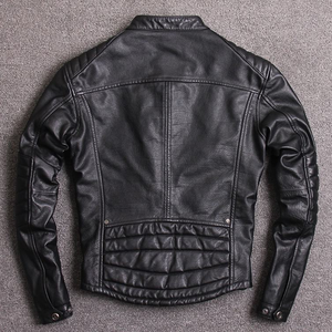 <b>Men's</b> Waterproof Custom Logo Leather Motorbike <b>Jacket</b> High Quality Motorcycle Leather WInter <b>Jacket</b> Vintage Design <b>Men's</b> Wear - Product Image 6