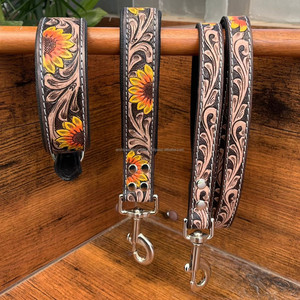 ชุดสายจูงสุนัขหนังแท้แบบพรีเมี่ยมปรับได้ใช้งานหนักปรับได้ทนทาน - Product Image 5