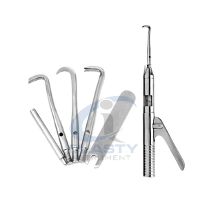 Juego completo de instrumentos dentales de acero inoxidable de primera calidad, instrumentos quirúrgicos dentales manuales plateados - Product Image 6