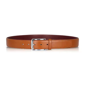 Cinturón de Cuero Vacuno Genuino Reversible Personalizado de Nuevo Diseño para Hombre, Cinturón de Vestir con Hebilla Giratoria - Product Image 3