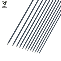 Flèche de tir à l'arc Spine 1000 en carbone avec pointes en acier et plumes en plastique pour arcs classiques, recurves et compound - Chasse et tir sur cible
