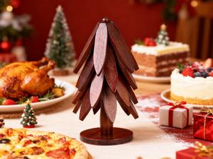 Wooden Tree Shape <b>Trivet</b> Coaster Handmade Heat Resistant Wood Mat for Hot Dishes Pans Pots and Tea Kettles - Product Image 6