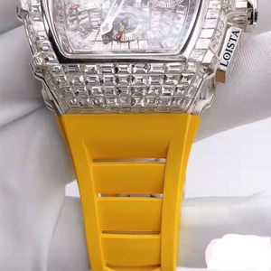 Reloj LOISTA de Lujo Personalizado, de Alta Calidad, con Moissanita y Cuarzo, de Acero Inoxidable de 20 mm, Unisex, con Incrustaciones de Diamantes, Económico y Moderno - Product Image 5