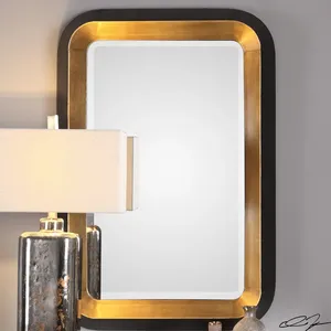 Miroir mural en métal fait main tendance, élégant et luxueux, miroir décoratif pour hôtel moderne, restaurant, complexe hôtelier, chambre à coucher - Product Image 2