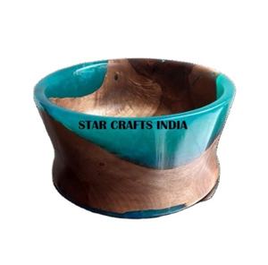 Cuencos de ensalada de comida de madera y resina de demanda caliente de alto rango, utensilios de cocina para el hogar, platos para servir, Pasta, arroz, sopa, nueces, tazón - Product Image 5