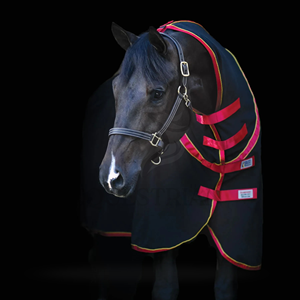 ผ้าคลุมม้าแบบกำหนดเองสำหรับใช้ในคอกม้า พร้อมผ้าคลุมคอ สำหรับการฝึกซ้อม การขนส่ง และการใช้งานในคอกม้า - Product Image 4