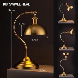 โคมไฟตั้งโต๊ะทองเหลืองแท้คุณภาพพรีเมียมพร้อมฐานหนัก สำหรับโครงการโรงแรมและที่อยู่อาศัย - Product Image 3