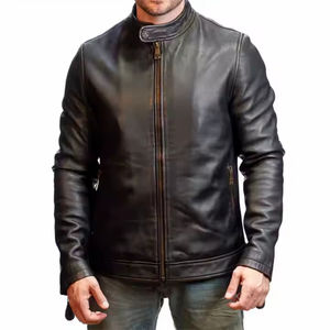 Blouson Aviateur Vintage Professionnel et Élégant en Cuir Robuste avec Motifs Décoratifs pour l'Hiver Rigide – Vente en Gros - Product Image 1