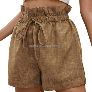 Pantalones cortos de lino para mujer para el verano cómodos durante todo el día elegantes y transpirables - Product Image 5