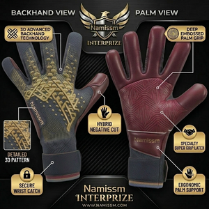 Football Goalkeeper Gloves Custom Latex Grip Gloves for USA Australia Market OEM Supplier - Product Image 5