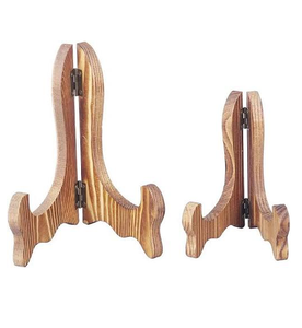 Support à assiettes en bois multifonctionnel, support à assiettes en bois d'acacia pour table à manger, support à assiettes et plats en bois pour la cuisine - Product Image 1