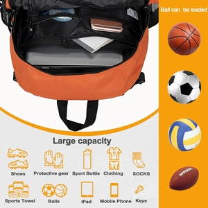 Football <b>Travel</b> <b>Bag</b> for Sports Equipment with Heavy Duty Fabric Spacious <b>Compartments</b> and Convenient Carrying Options - Product Image 2