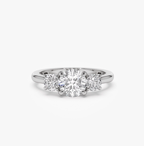 Anillo de Compromiso con Diamante de Laboratorio Delicado - Product Image 3