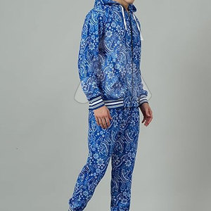 ชุดเซ็ตแทรคสูทผู้ชาย 2 ชิ้น เสื้อฮู้ดดี้ผ้าฝ้ายฟอกสีสไตล์วินเทอร์ และกางเกงจ็อกเกอร์ สตรีทแวร์ สปอร์ตแวร์ คุณภาพสูง พิมพ์โลโก้ตามสั่ง - Product Image 6