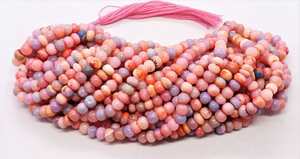 Cuentas redondas lisas de ópalo natural AAA, hilo de cuentas redondas lisas de ópalo para la fabricación de joyas, cuentas de piedras preciosas sueltas de 16 pulgadas - Product Image 5