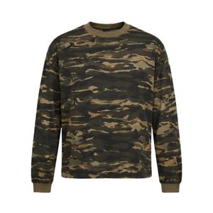 เสื้อสเวตเชิ้ตลายพรางไทเกอร์สไตรป์ แขนยาว คอกลม ผ้าคอตตอนหนานุ่ม ทรงหลวมไหล่ตก สไตล์สตรีทแวร์ - Product Image 3