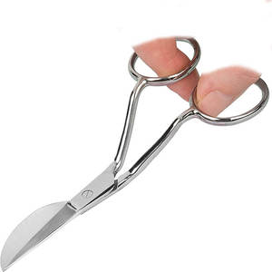 Ciseaux à bec de canard personnalisés avec logo OEM, en acier inoxydable de qualité industrielle, outil de découpe pour la sculpture sur tapis et la broderie - Product Image 1