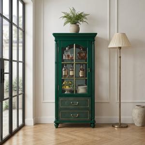 Vitrine de présentation en forme de violoncelle pour hôtel de charme, en bois massif et verre, mobilier de club sur mesure, OEM - Product Image 5