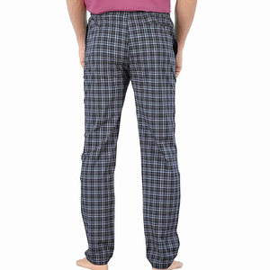 Men's <b>Plaid</b> Cotton <b>Pajama</b> Pants Elastic Waist Drawstring Closure Breathable Midweight Casual Fit with Pockets - Product Image 4
